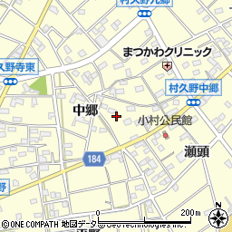 愛知県江南市村久野町中郷255周辺の地図