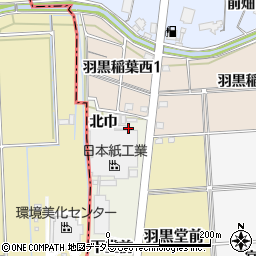 愛知県犬山市羽黒北巾周辺の地図