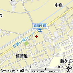 愛知県江南市宮田町周辺の地図