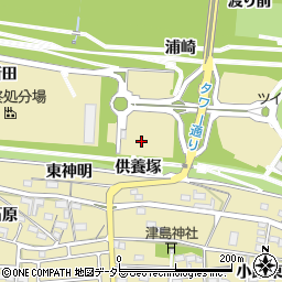 愛知県一宮市光明寺供養塚周辺の地図
