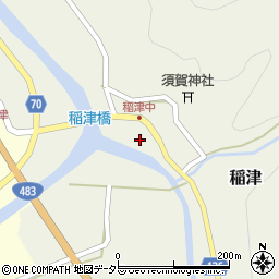 兵庫県養父市稲津130周辺の地図