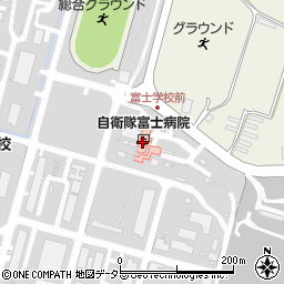 自衛隊富士病院周辺の地図