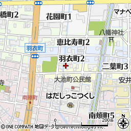 岐阜県大垣市二葉町2丁目2周辺の地図