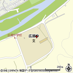 安来市立広瀬中学校周辺の地図