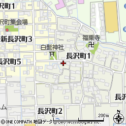 岐阜県大垣市長沢町1丁目889周辺の地図