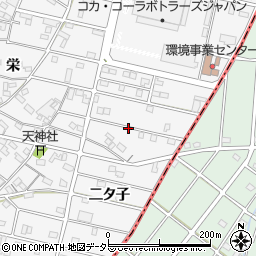 愛知県江南市和田町二タ子周辺の地図