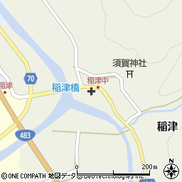 兵庫県養父市稲津144周辺の地図
