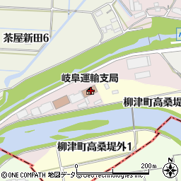 岐阜運輸支局周辺の地図