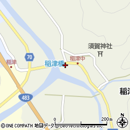兵庫県養父市稲津126周辺の地図