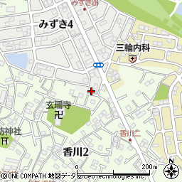神奈川県茅ヶ崎市みずき4丁目8-4周辺の地図