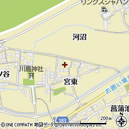 愛知県江南市宮田町宮東90周辺の地図