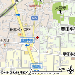 神奈川県平塚市豊田本郷1792周辺の地図