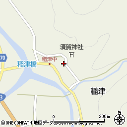 兵庫県養父市稲津189周辺の地図