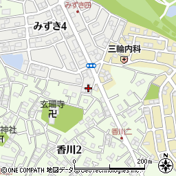 神奈川県茅ヶ崎市みずき4丁目8-17周辺の地図