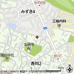 神奈川県茅ヶ崎市みずき4丁目8-1周辺の地図