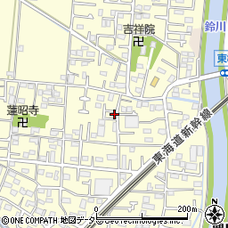 神奈川県平塚市寺田縄161-8周辺の地図