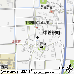 岐阜県大垣市中曽根町周辺の地図