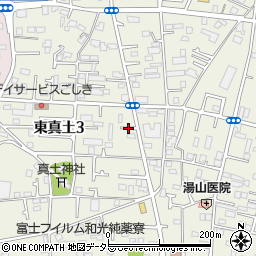 神奈川県平塚市東真土周辺の地図