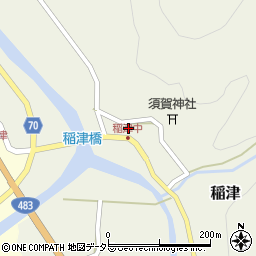 兵庫県養父市稲津139周辺の地図