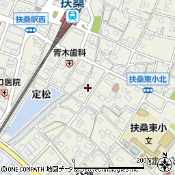 愛知県丹羽郡扶桑町高雄定松郷127周辺の地図