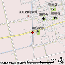 加田西周辺の地図