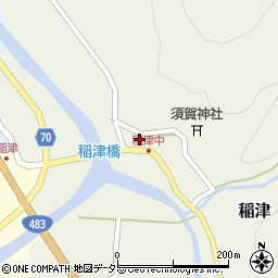 兵庫県養父市稲津140周辺の地図