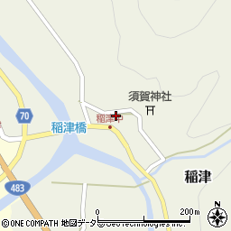 兵庫県養父市稲津192周辺の地図