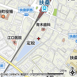 愛知県丹羽郡扶桑町高雄定松31-1周辺の地図
