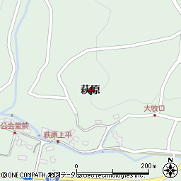 岐阜県瑞浪市稲津町萩原周辺の地図