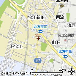 宝江周辺の地図