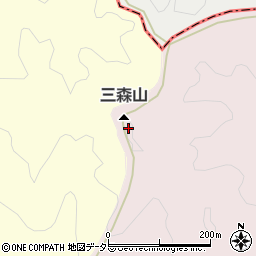 三森山周辺の地図