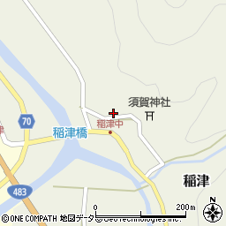 兵庫県養父市稲津156周辺の地図