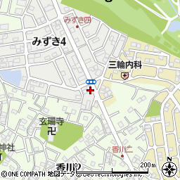 神奈川県茅ヶ崎市みずき4丁目8-12周辺の地図