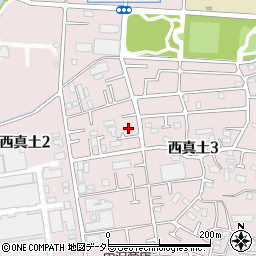 神奈川県平塚市西真土周辺の地図