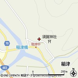 兵庫県養父市稲津160周辺の地図