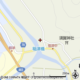 兵庫県養父市稲津122周辺の地図