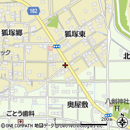 愛知県一宮市北方町北方南狐塚東周辺の地図