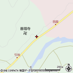 京都府綾部市睦合町上引地周辺の地図