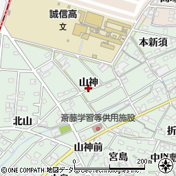 愛知県丹羽郡扶桑町斎藤山神周辺の地図