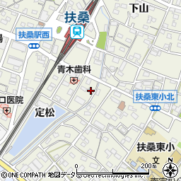 愛知県丹羽郡扶桑町高雄定松41周辺の地図