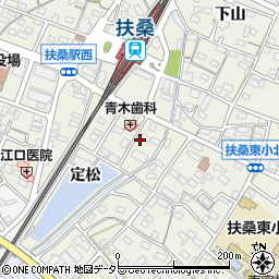 愛知県丹羽郡扶桑町高雄定松45周辺の地図