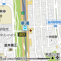 神奈川三菱ふそう金沢支店サービス周辺の地図