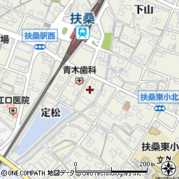 愛知県丹羽郡扶桑町高雄定松44周辺の地図