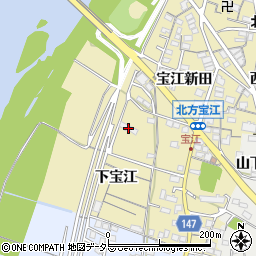 愛知県一宮市北方町北方下宝江50周辺の地図