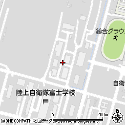 静岡県駿東郡小山町自衛隊富士学校周辺の地図