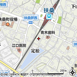 愛知県丹羽郡扶桑町高雄定松4周辺の地図