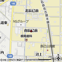 愛知県一宮市北方町北方南辰已前周辺の地図