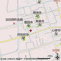 加田田村線周辺の地図