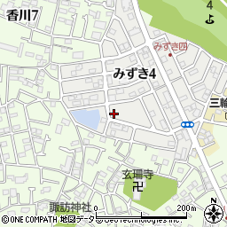 神奈川県茅ヶ崎市みずき4丁目16-5周辺の地図
