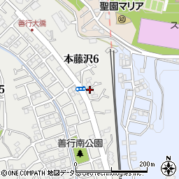 本藤沢内科クリニック周辺の地図